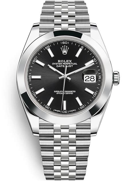 rolex datejust ii 41mm black dial|rolex datejust 41 reference 126300.